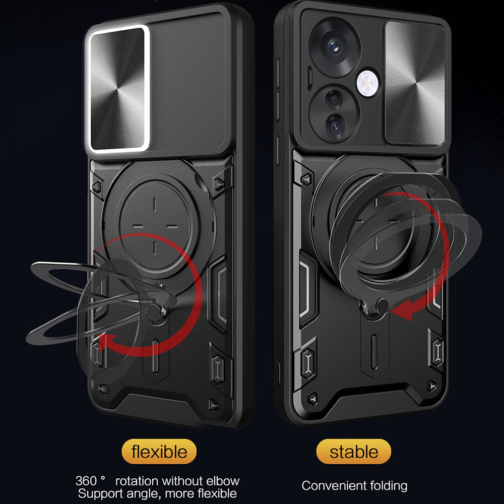Hoesje voor Oppo Reno13 Pro, Techsuit, CamGuard Pro, Paars