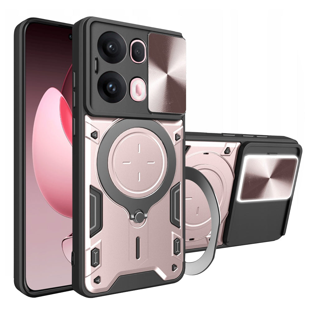 Hoes voor Oppo Reno13 Pro, Techsuit, CamGuard Pro, Roze Goud