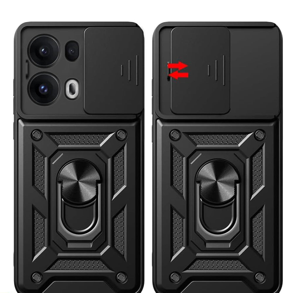 Case for Oppo Reno13 Pro, Techsuit, CamShield, Black