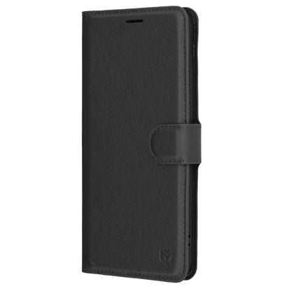 Hoes voor Oppo Reno13 Pro, Techsuit, Leather Folio, Zwart