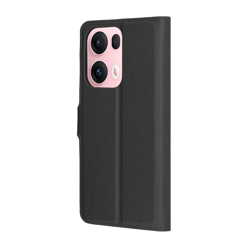 Hoes voor Oppo Reno13 Pro, Techsuit, Leather Folio, Zwart