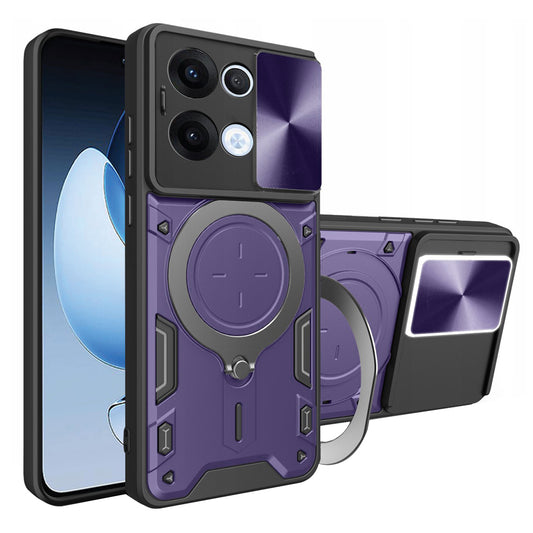 Hoes voor Oppo Reno13, Techsuit, CamGuard Pro, Paars