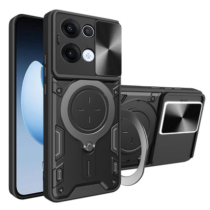 Hoes voor Oppo Reno13, Techsuit, CamGuard Pro, Zwart