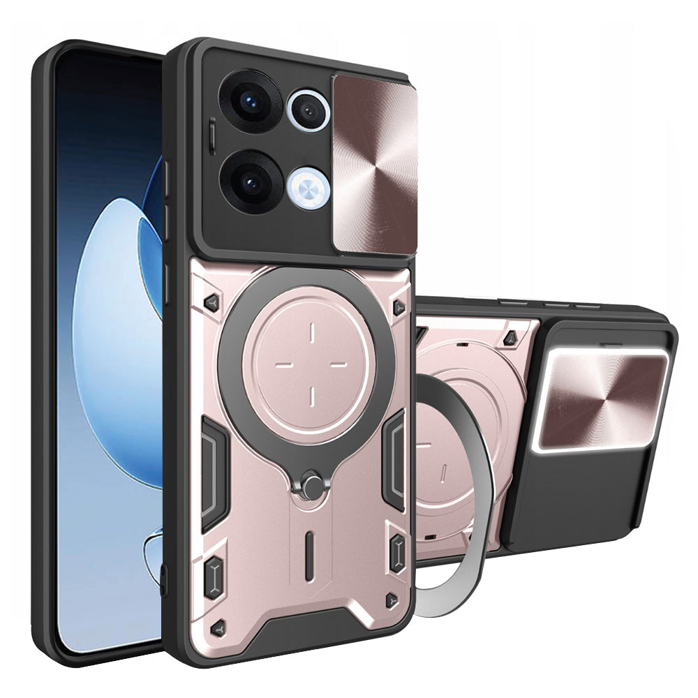 Hoes voor Oppo Reno13, Techsuit, CamGuard Pro, Roze Goud