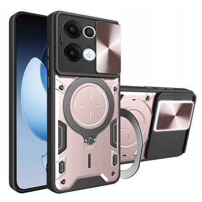 Hoes voor Oppo Reno13, Techsuit, CamGuard Pro, Roze Goud