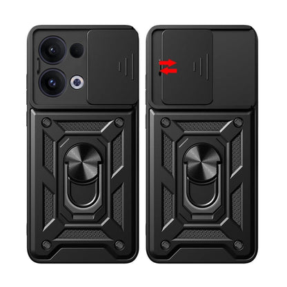 Hoes voor Oppo Reno13, Techsuit, CamShield, Zwart
