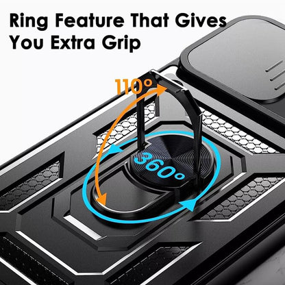 Hoes voor Oppo Reno13, Techsuit, CamShield, Zwart
