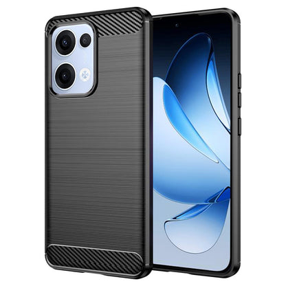 Hoes voor Oppo Reno13, Techsuit, Carbon, Zwart