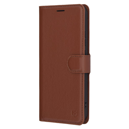 Hoes voor Oppo Reno13, Techsuit, Leather Folio, Bruin