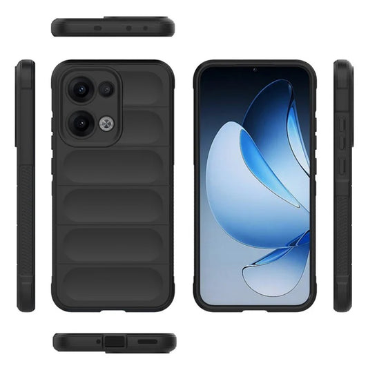 Hoes voor Oppo Reno13, Techsuit, Magic Shield, Zwart