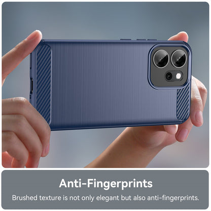 Telefoonhoesje voor Oppo Reno14 FS 5G / Reno14 F, Techsuit, Carbon, Blauw