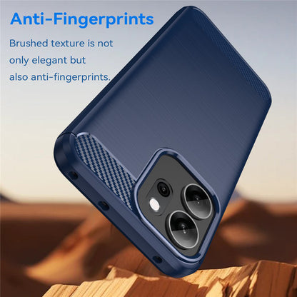 Telefoonhoesje voor Oppo Reno14 FS 5G / Reno14 F, Techsuit, Carbon, Blauw