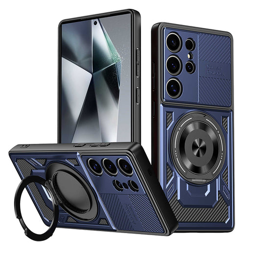 Hoes voor Oppo Reno14 FS 5G / Reno14 F, Techsuit, RuggedCam, Blauw