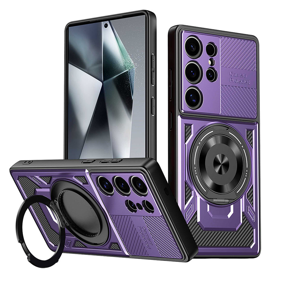 Hoes voor Oppo Reno14 FS 5G / Reno14 F, Techsuit, RuggedCam, Paars