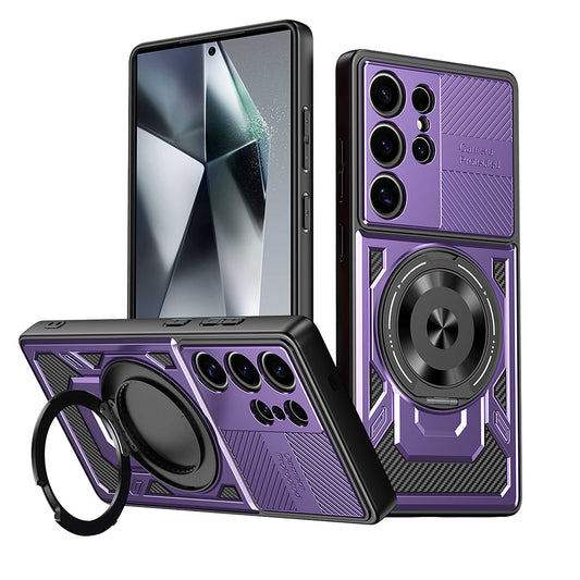 Hoes voor Oppo Reno14 FS 5G / Reno14 F, Techsuit, RuggedCam, Paars