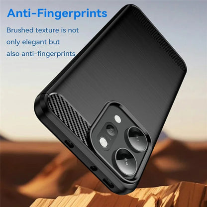 Hoes voor Oppo Reno14 Pro, Techsuit, Carbon, Zwart