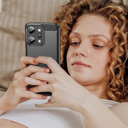 Hoes voor Oppo Reno14 Pro, Techsuit, Carbon, Zwart