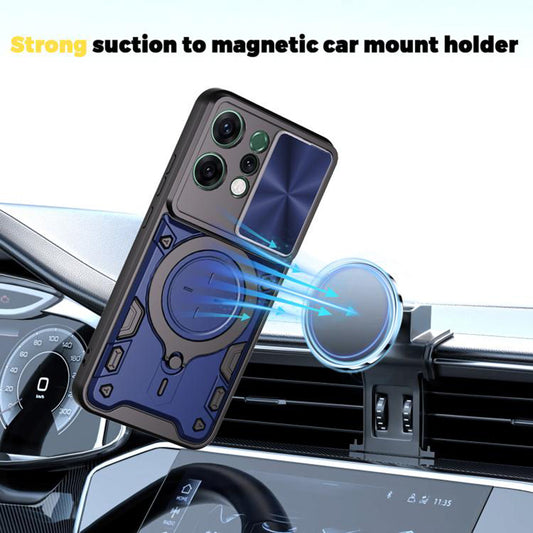 Hoes voor Oppo Reno14, Techsuit, CamGuard Pro, Blauw