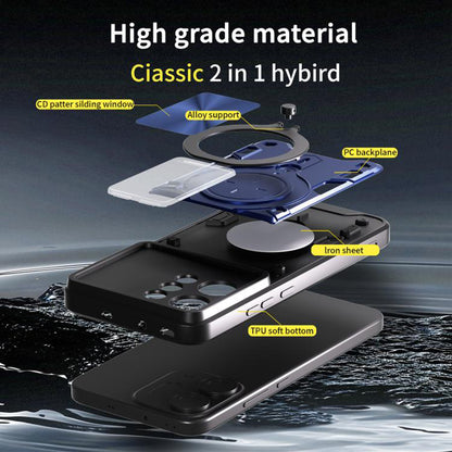 Hoes voor Oppo Reno14, Techsuit, CamGuard Pro, Blauw