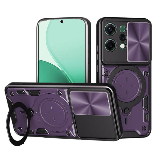Hoes voor Oppo Reno14, Techsuit, CamGuard Pro, Paars