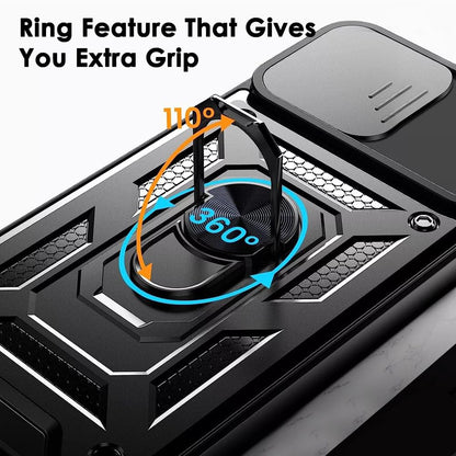 Hoes voor Oppo Reno14, Techsuit, CamShield, Zwart