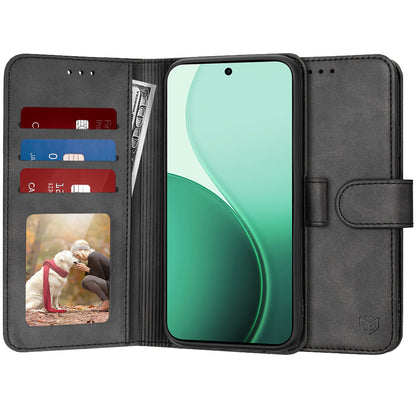 Hoes voor Oppo Reno14, Techsuit, Diary Book, Zwart