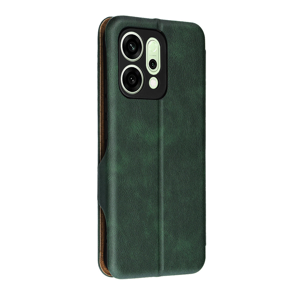 Hoes voor Oppo Reno14, Techsuit, Safe Wallet Plus, Groen