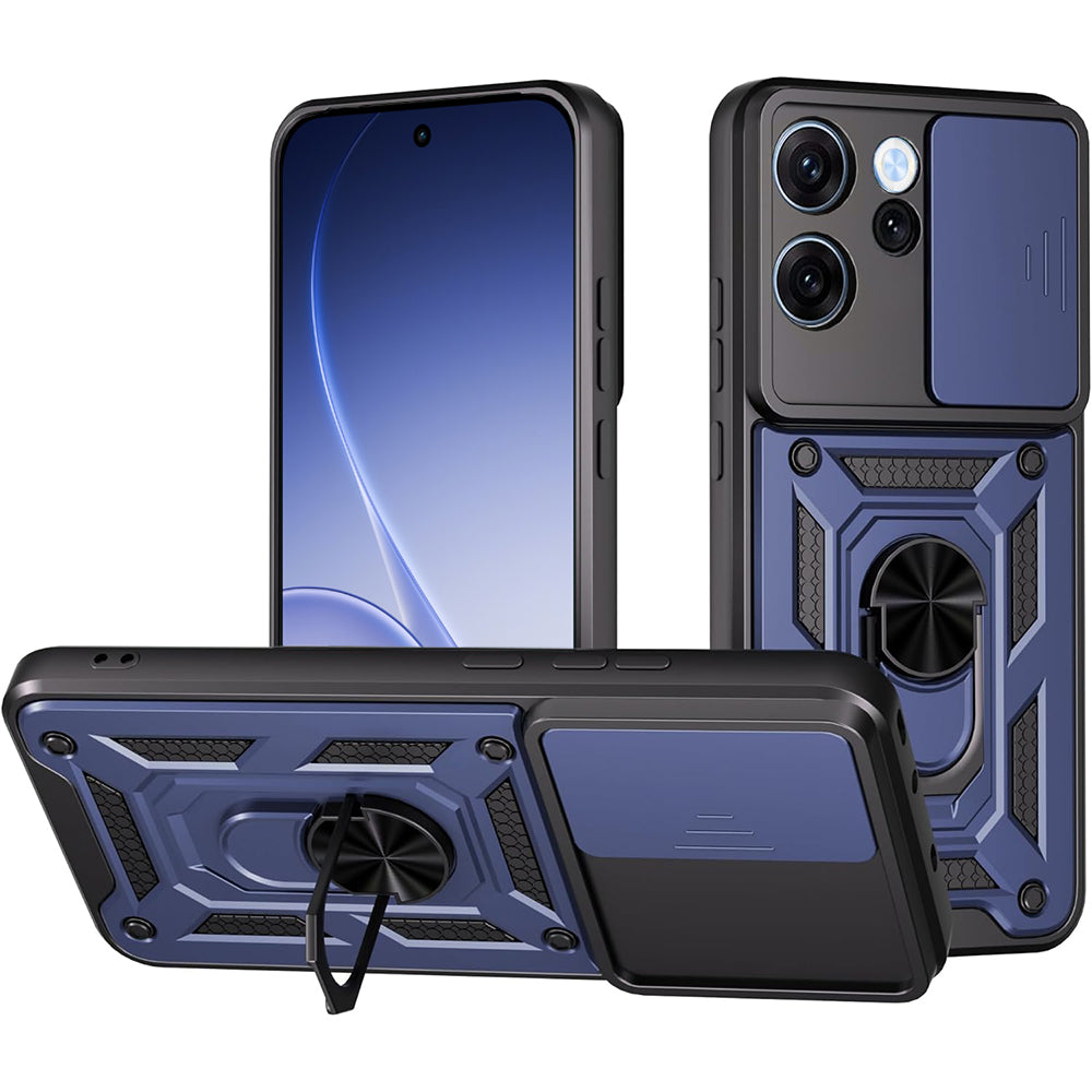 Hoes voor Oppo Reno15 FS / Reno15 F, Techsuit, CamShield, Blauw