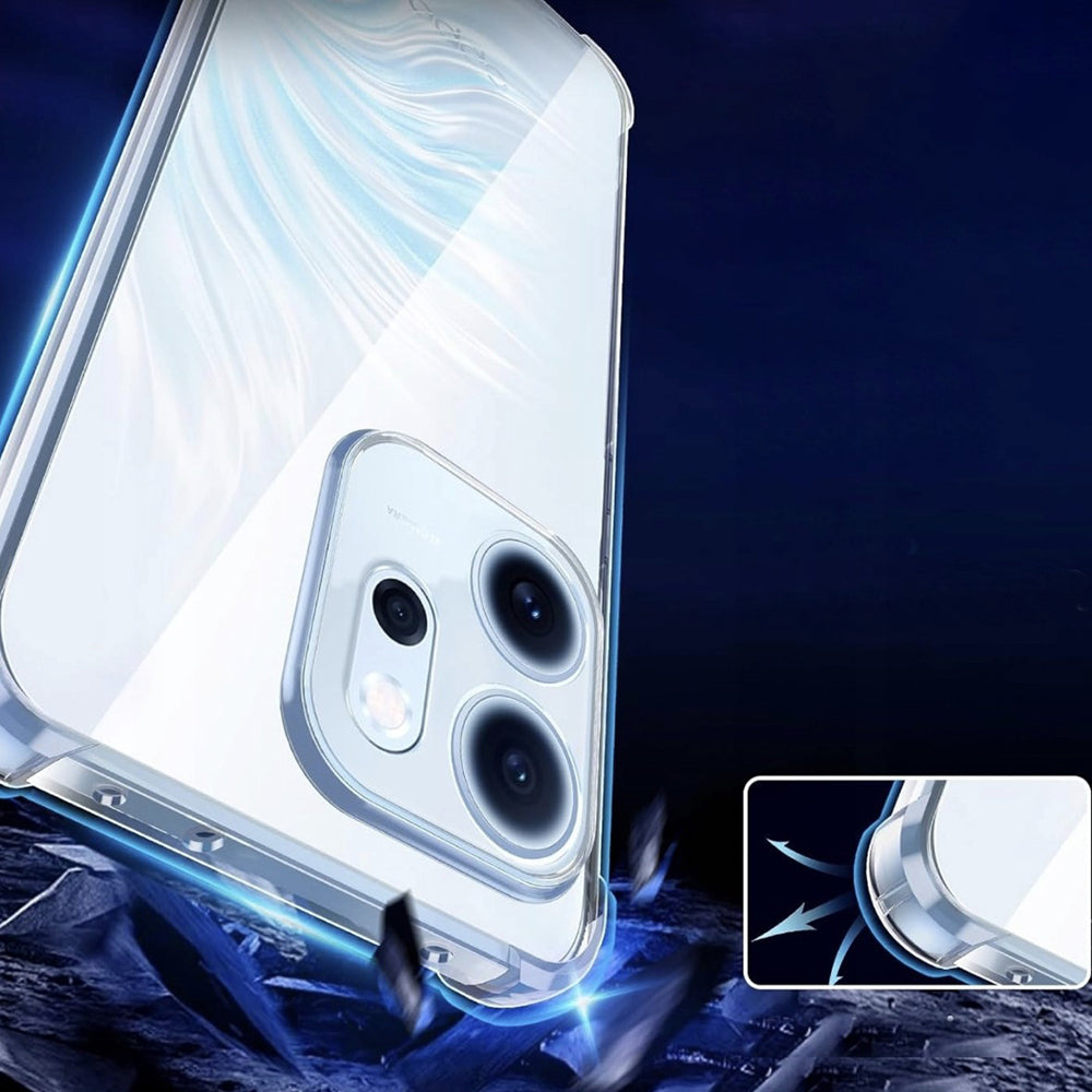 Hoes voor Oppo Reno15 FS / Reno15 F, Techsuit, Schokbestendig Clear, Transparant