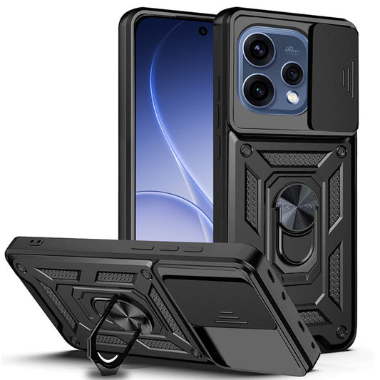 Hoes voor Oppo Reno15, Techsuit, CamShield, Zwart