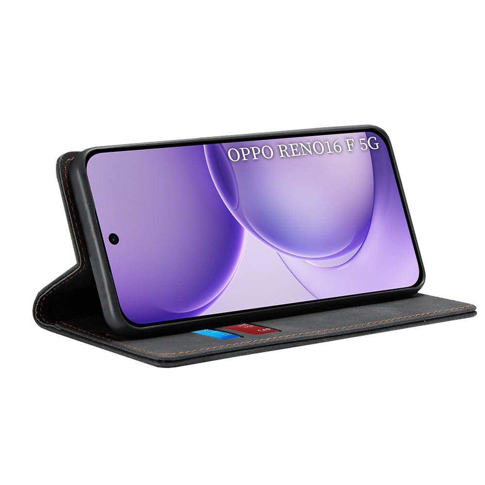 Hoes voor Oppo Reno16 F / Reno16 FS, Techsuit, Confy, Zwart