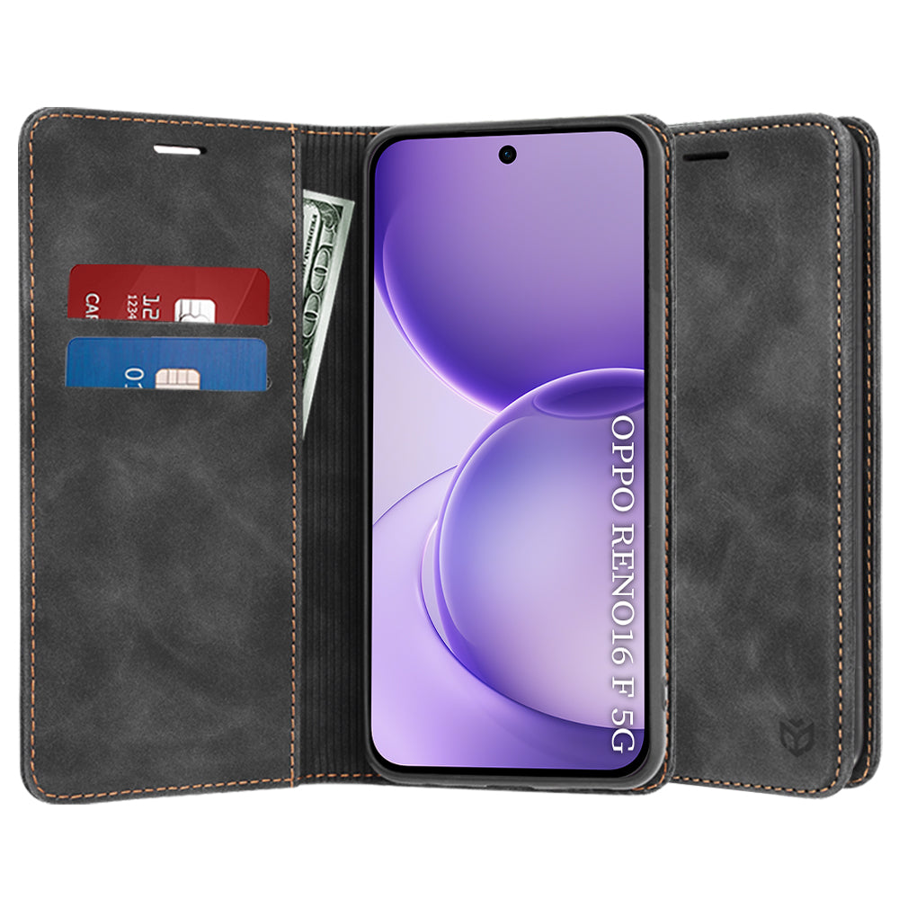 Hoes voor Oppo Reno16 F / Reno16 FS, Techsuit, Confy, Zwart
