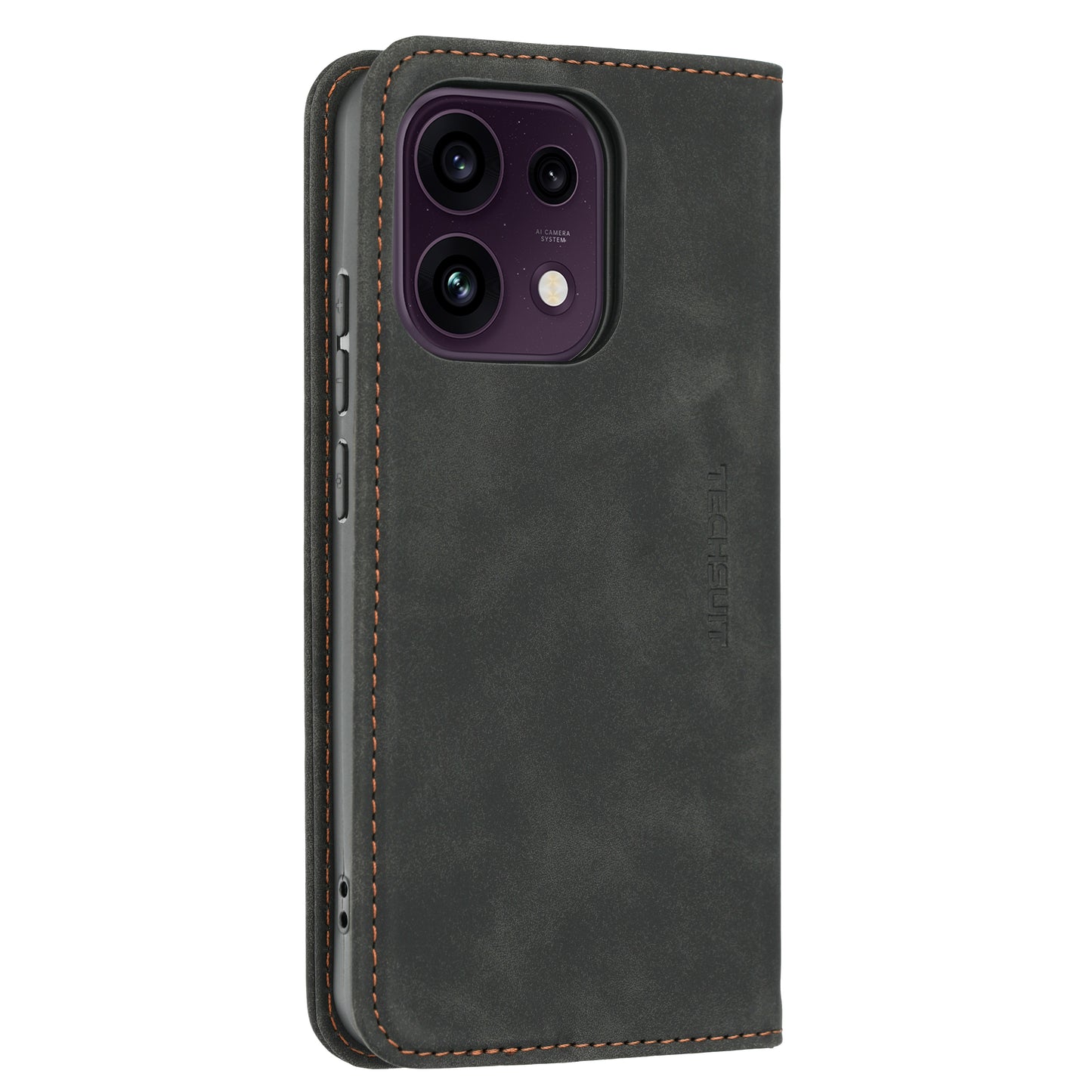 Hoes voor Oppo Reno16 F / Reno16 FS, Techsuit, Confy, Zwart