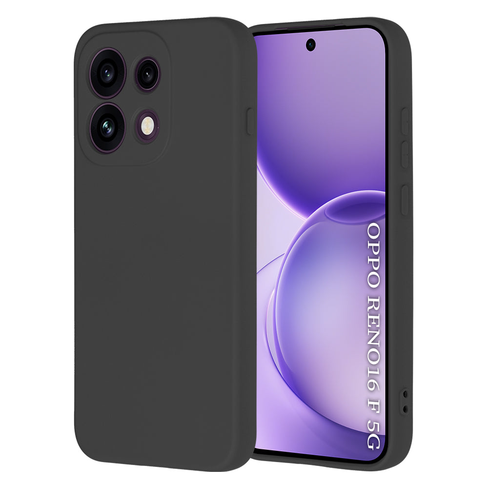 Hoes voor Oppo Reno16 F / Reno16 FS, Techsuit, SoftFlex, Zwart