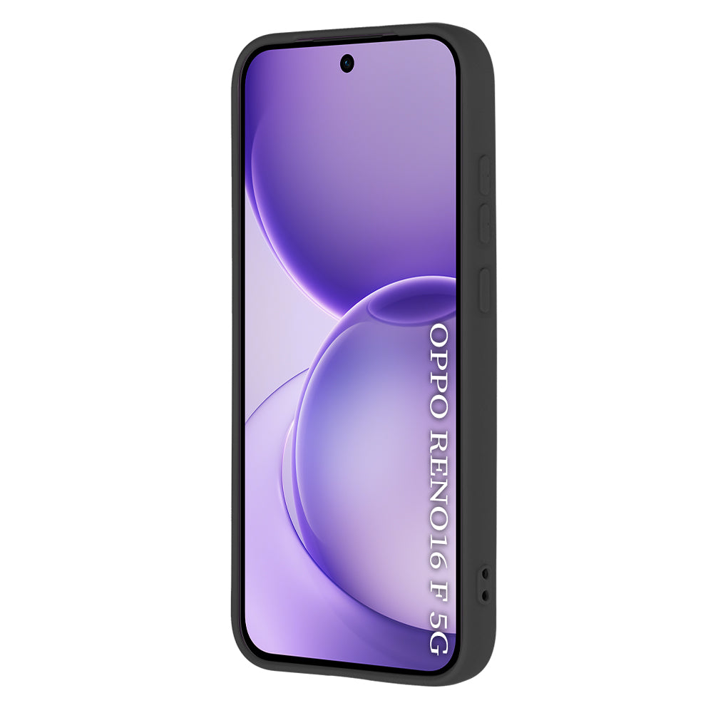 Hoes voor Oppo Reno16 F / Reno16 FS, Techsuit, SoftFlex, Zwart