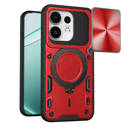 Hoes voor Oppo Reno16 / Reno16 Pro, Techsuit, CamGuard Pro, Rood