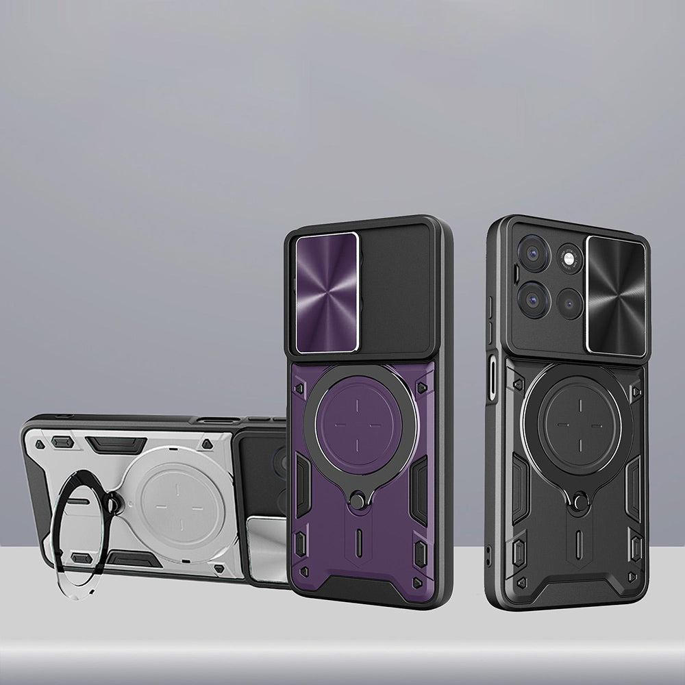 Hoes voor Oppo Reno16 / Reno16 Pro, Techsuit, CamGuard Pro, Rood