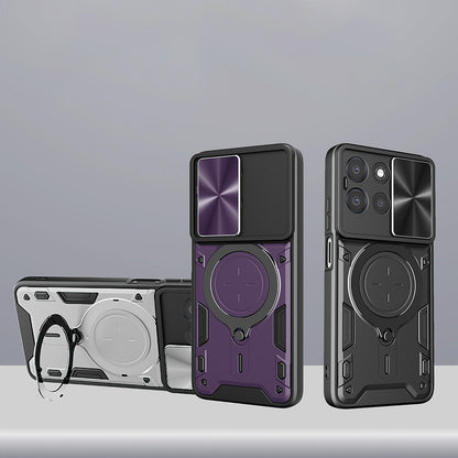Hoes voor Oppo Reno16 / Reno16 Pro, Techsuit, CamGuard Pro, Rood