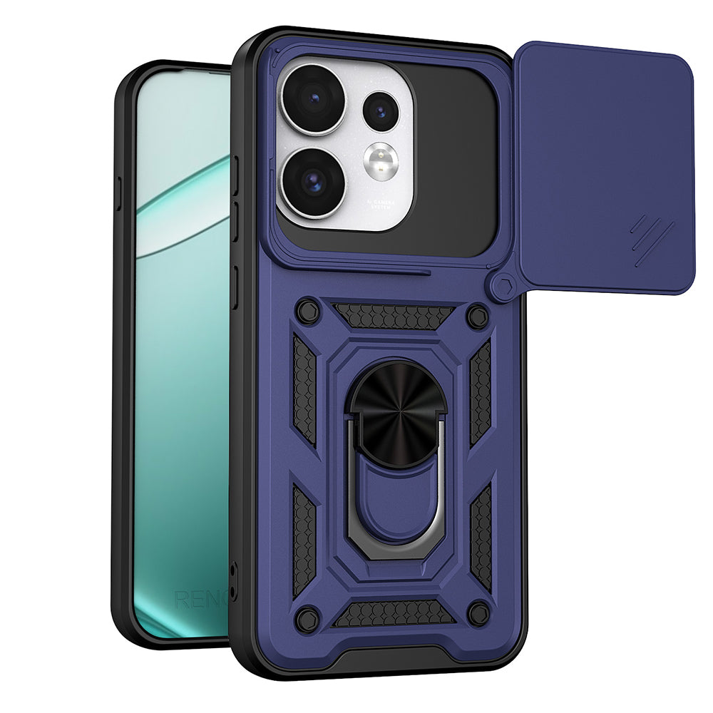Hoes voor Oppo Reno16 / Reno16 Pro, Techsuit, CamShield, Blauw