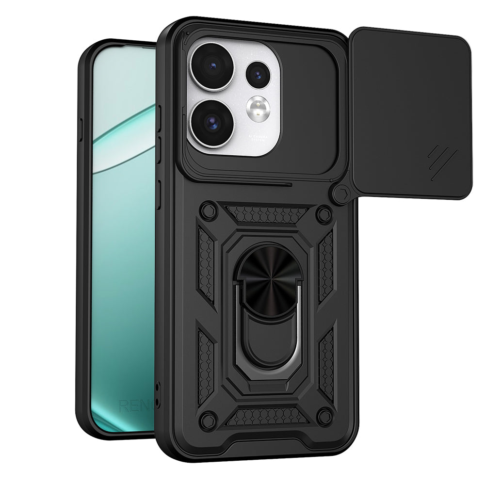 Hoes voor Oppo Reno16 / Reno16 Pro, Techsuit, CamShield, Zwart