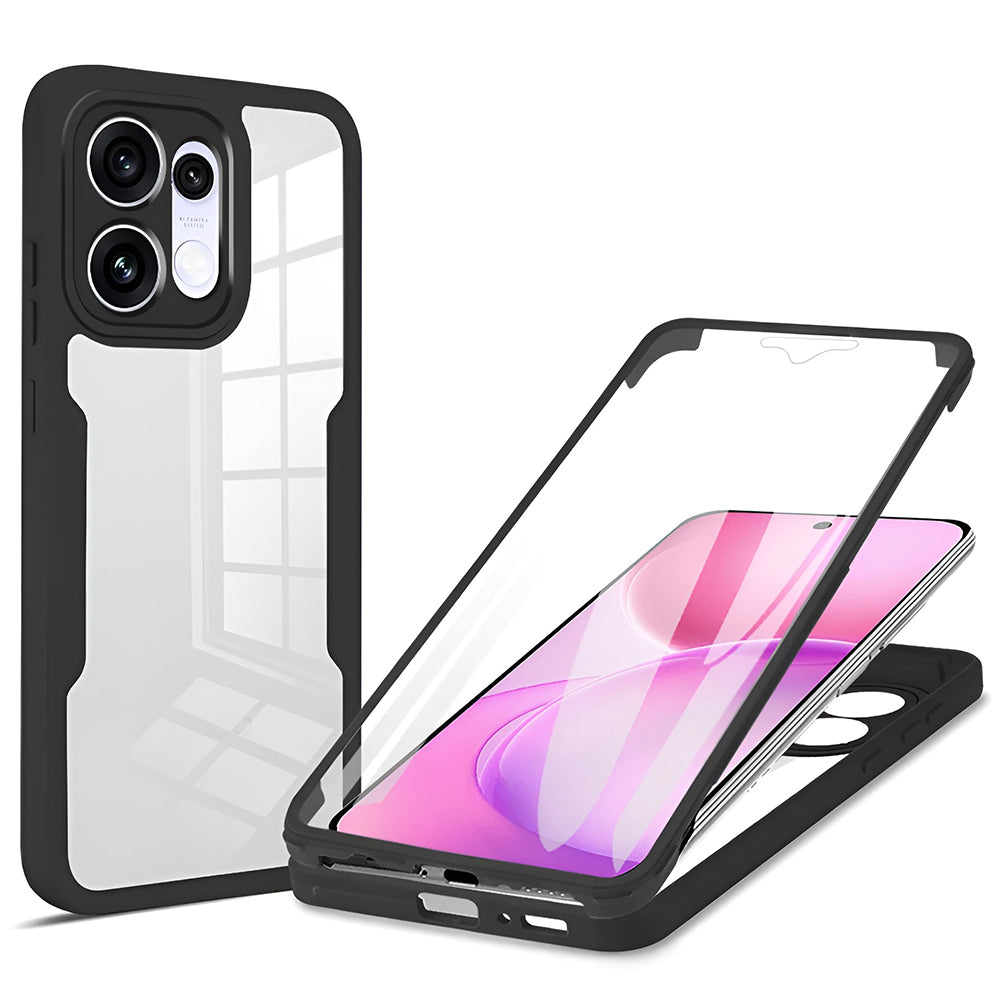 Hoes voor Oppo Reno16 / Reno16 Pro, Techsuit, ColorVerse 360, Zwart
