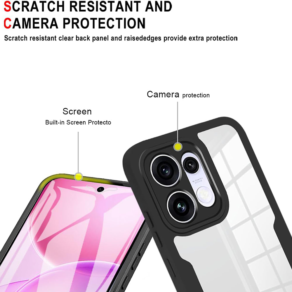 Hoes voor Oppo Reno16 / Reno16 Pro, Techsuit, ColorVerse 360, Zwart