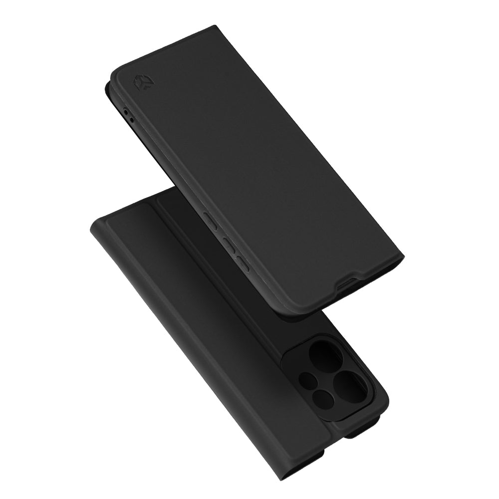 Hoes voor Oppo Reno16, Techsuit, Magskin Book, Zwart