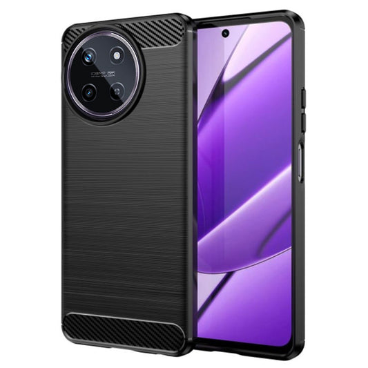 Hoes voor Realme 11 4G, Techsuit, Carbon, Zwart