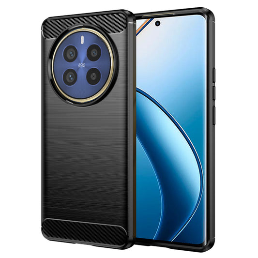 Hoes voor Realme 12 Pro / 12 Pro+, Techsuit, Carbon, Zwart