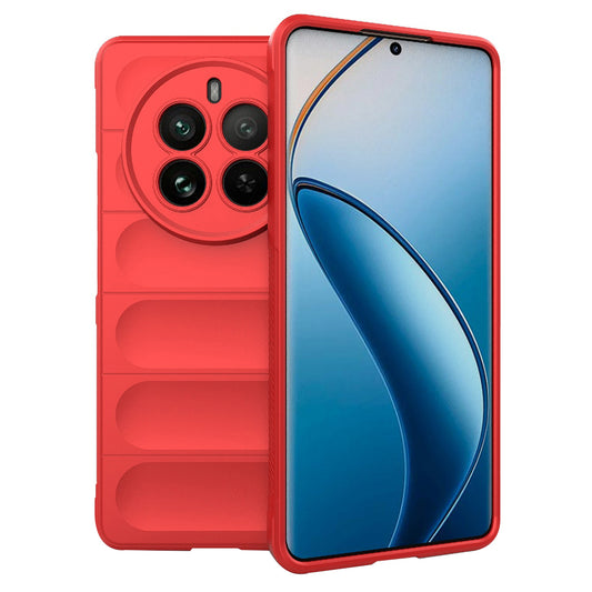 Hoesje voor Realme 12 Pro / 12 Pro+, Techsuit, Magic Shield, Rood