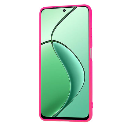 Hoesje voor Realme 12x / 12, Techsuit, SoftFlex, Donkerroze