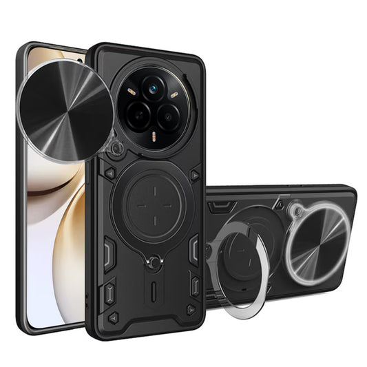 Hoes voor Realme 14 Pro+, Techsuit, CamGuard Pro, Zwart