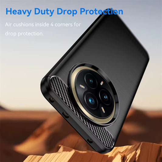 Hoes voor Realme 14 Pro+, Techsuit, Carbon, Zwart
