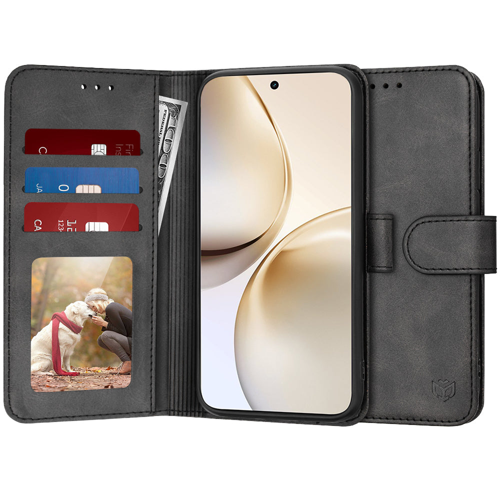 Case for Realme 14 Pro+, Techsuit, Diary Book, Black